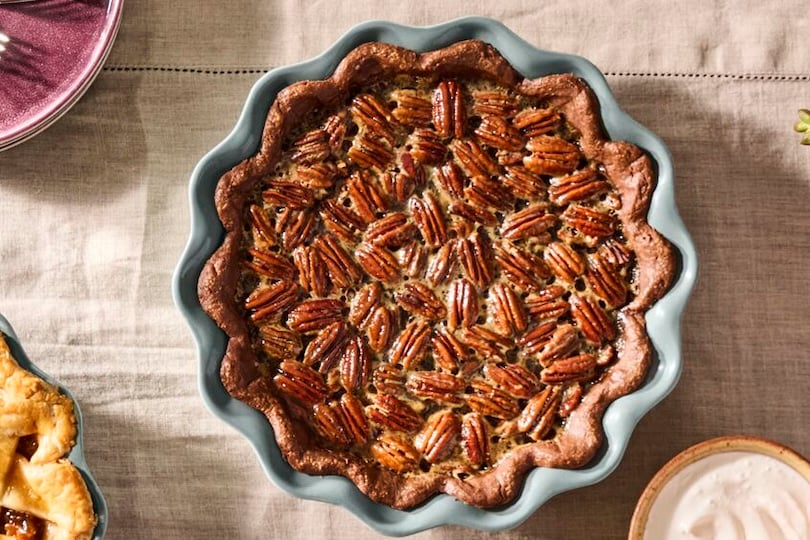Espresso Pecan Pie with Cocoa Crust